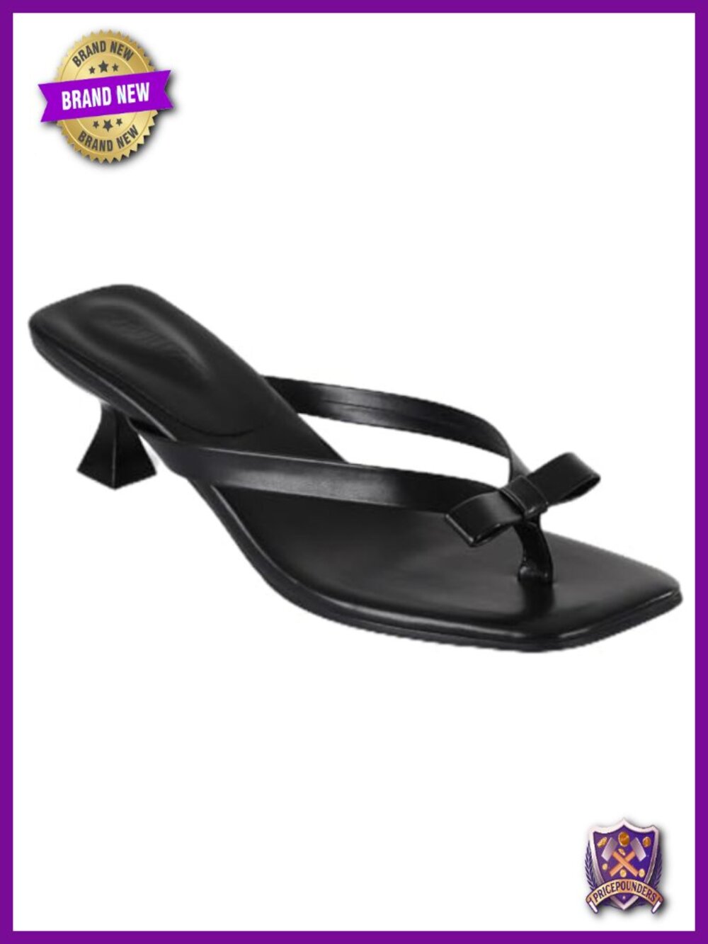 Casual Slip-On Kitten Heel Sandals for Beach Vacation Party Daily Wear